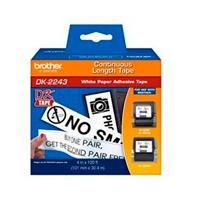 ROLLO DE CINTA BLANCA CONTINUA BROTHER DK2243 DE 101 X 30.4. COMPATIBLE CON QL1110NWB ROLLO DE CINTA BLANCA CONTINUA BROTHER DK2243 DE 101 X 30.4. COMPATIBLE CON QL1110NWB